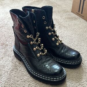 Vince Camuto black leather boots